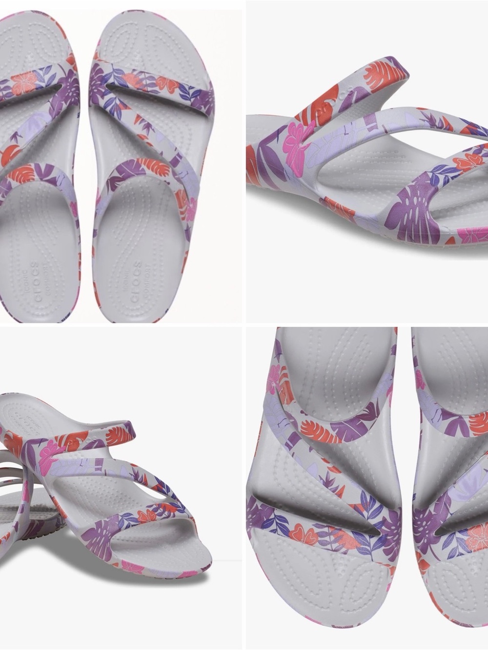 NWT Crocs Kandee II tropical sandals